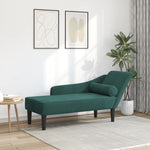 Chaise Longue Met Kussens Fluweel