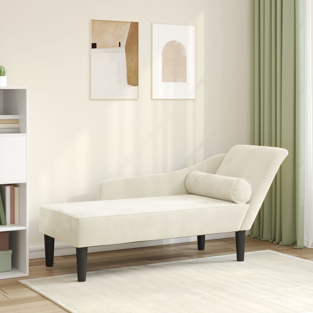 Chaise Longue Met Kussens Fluweel