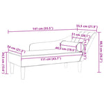 Chaise Longue Met Kussens Stof