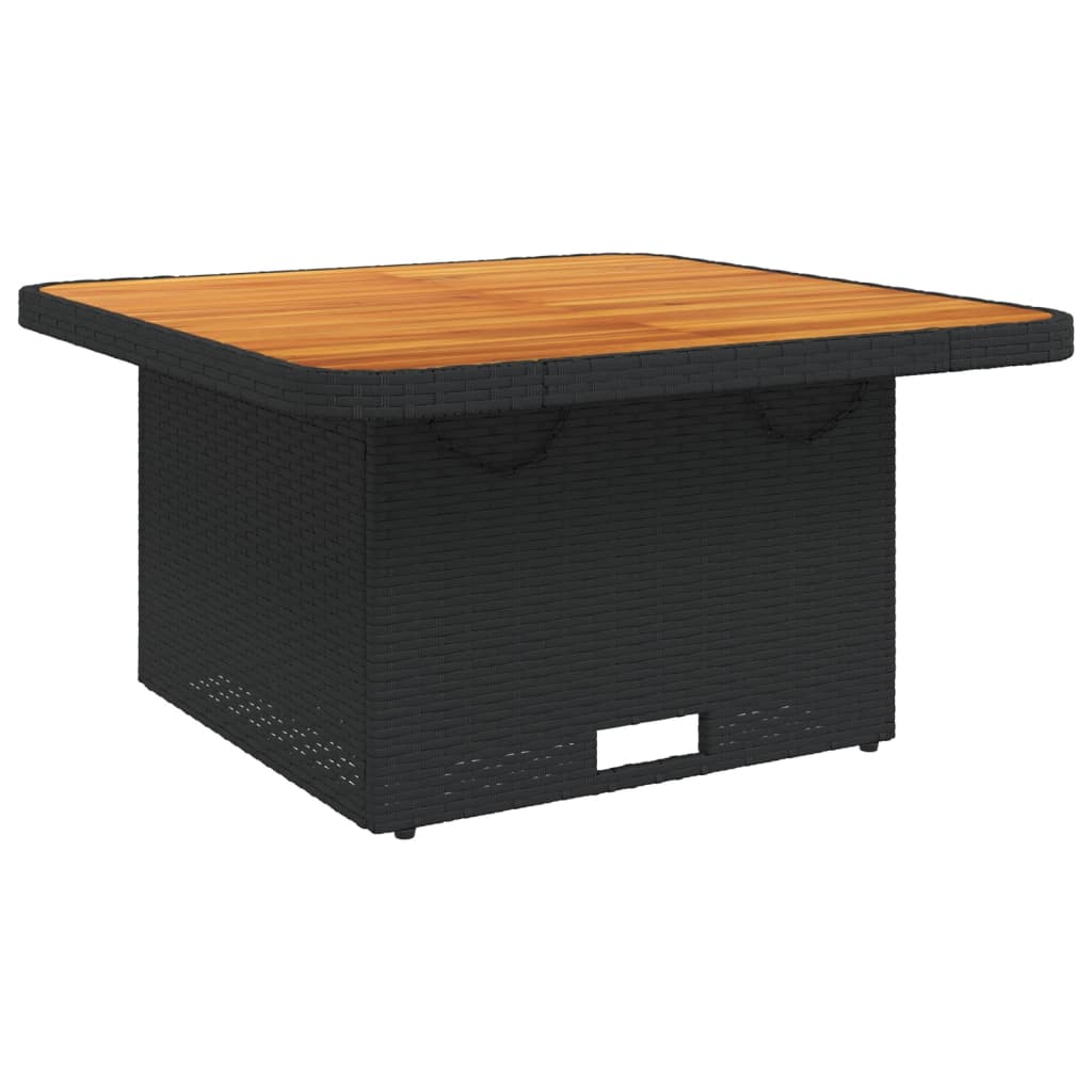 3-Delige Tuinset Met Kussens Poly Rattan Zwart