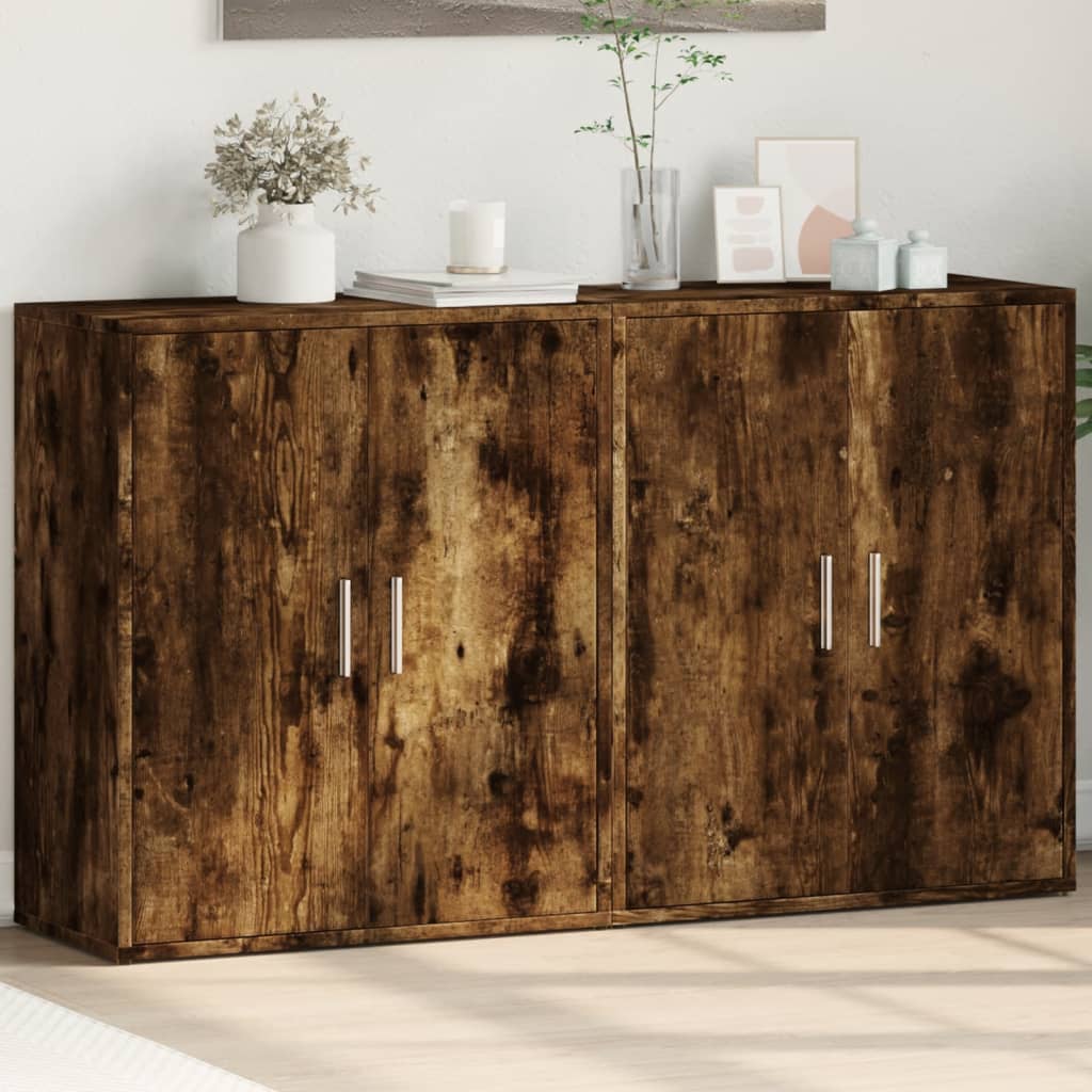 Dressoirs 2 St 60X31X70 Cm Bewerkt Hout Ig
