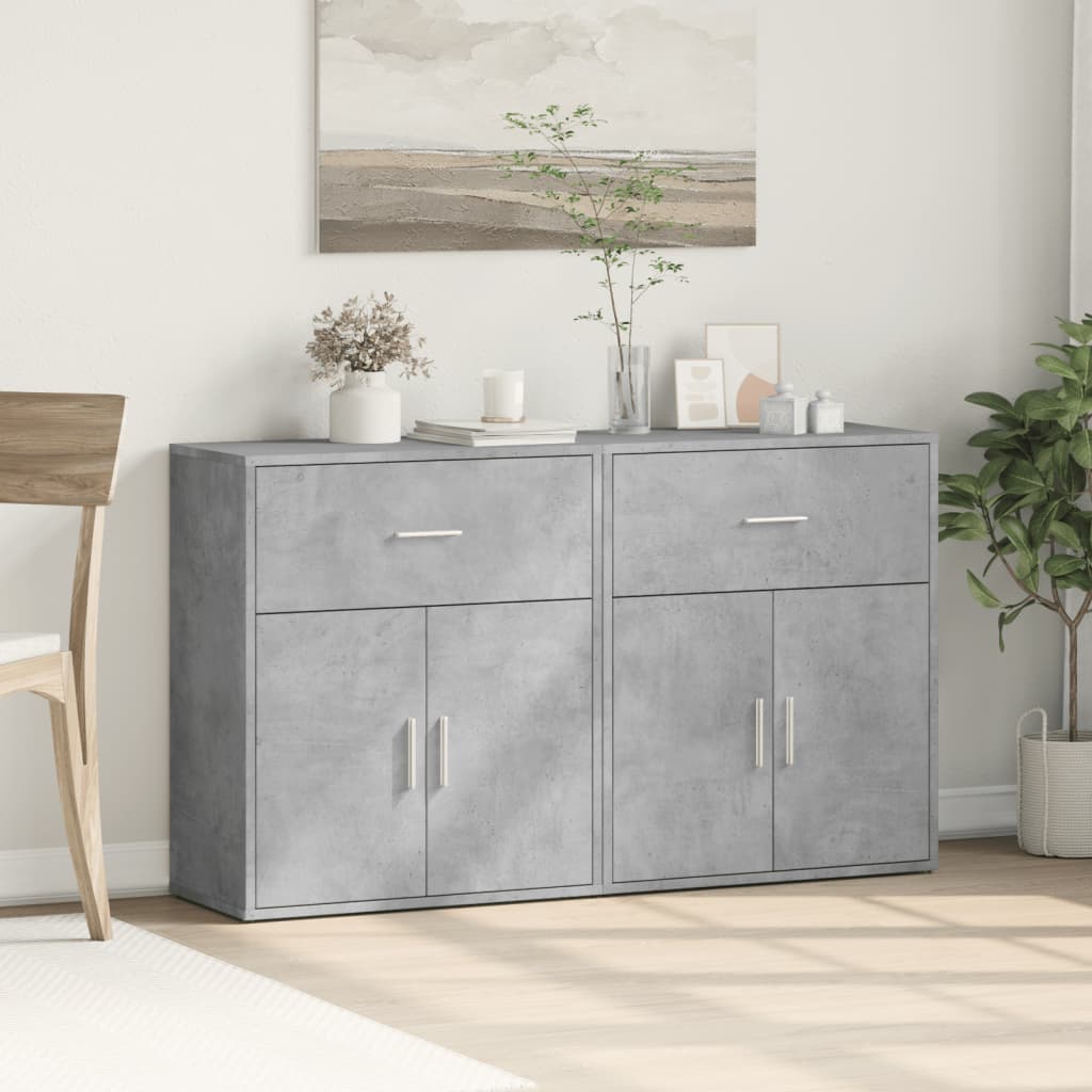 Dressoirs 2 St 60X31X70 Cm Bewerkt Hout Eikenkleur
