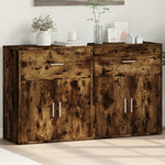 Dressoirs 2 St 60X31X70 Cm Bewerkt Hout Eikenkleur