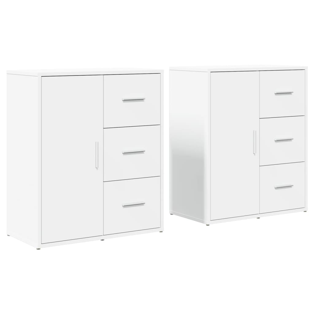 Dressoirs 2 St 60X31X70 Cm Bewerkt Hout