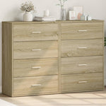 Dressoirs 2 St 60X31X84 Cm Bewerkt Hout Ig
