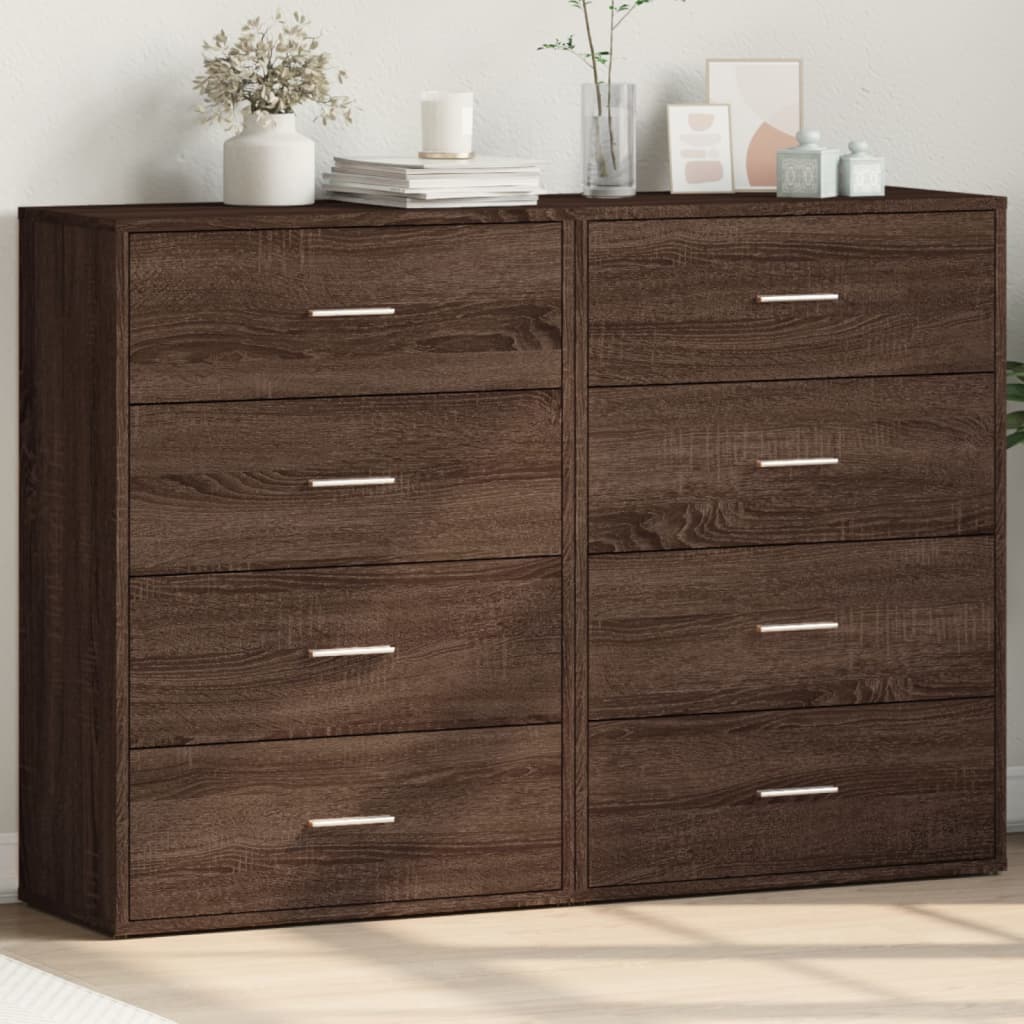 Dressoirs 2 St 60X31X84 Cm Bewerkt Hout Ig