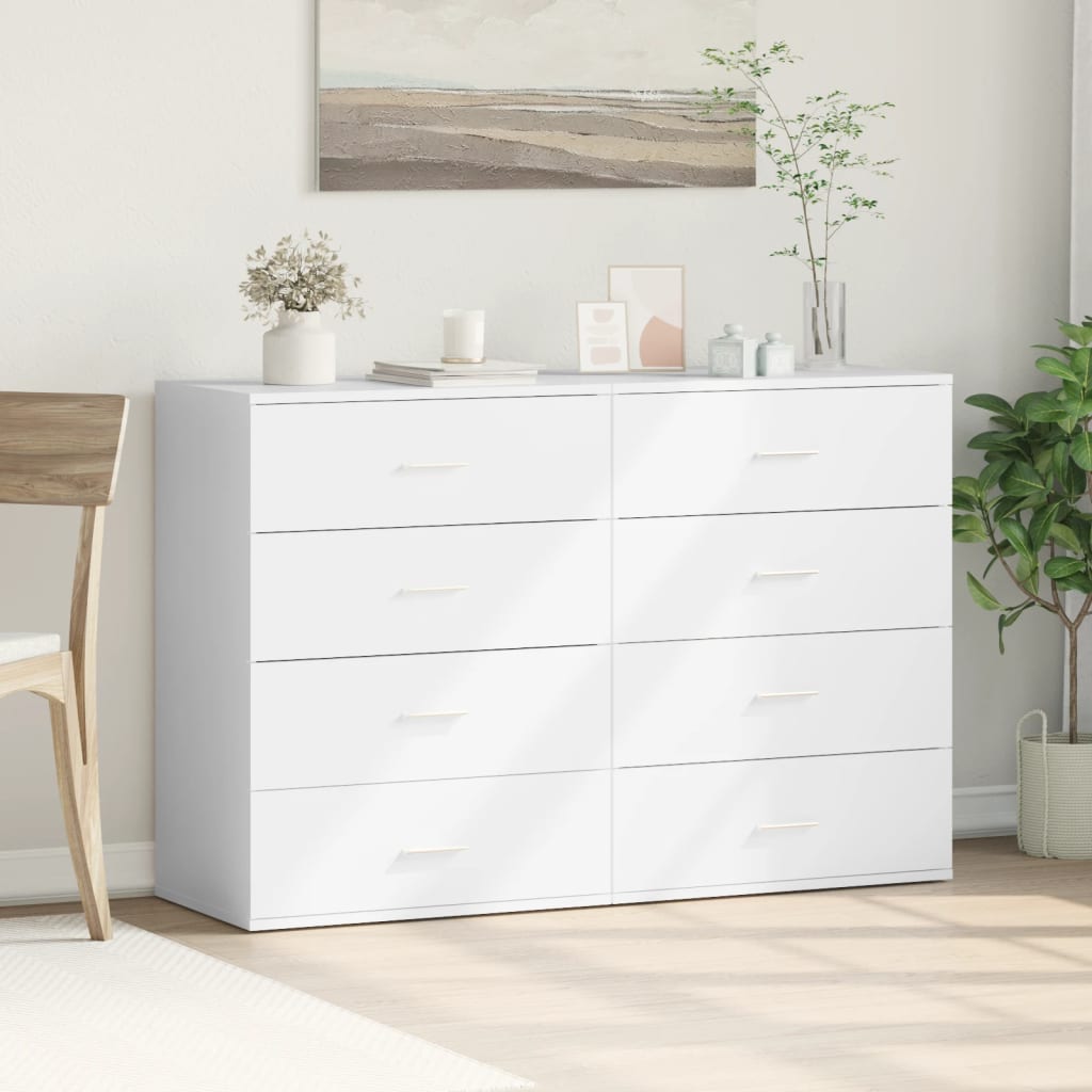 Dressoirs 2 St 60X39X80 Cm Bewerkt Hout