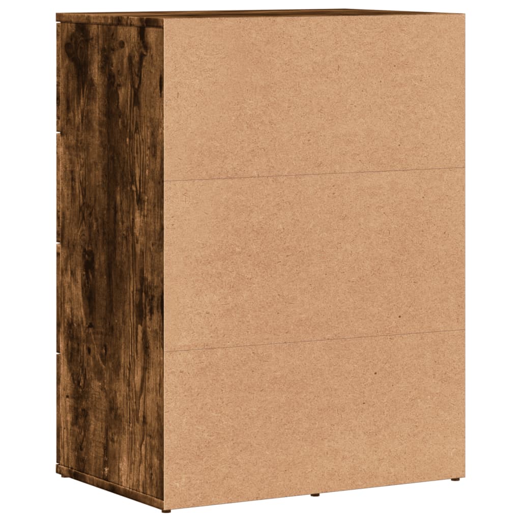 Dressoirs 2 St 59X39X80 Cm Bewerkt Hout Kleurig