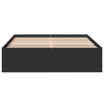 Bedframe Massief Hout Zwart