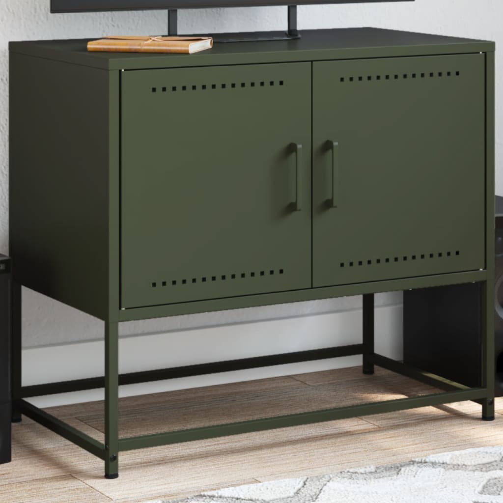Tv-Meubel 68,5X39X60,5 Cm Staal