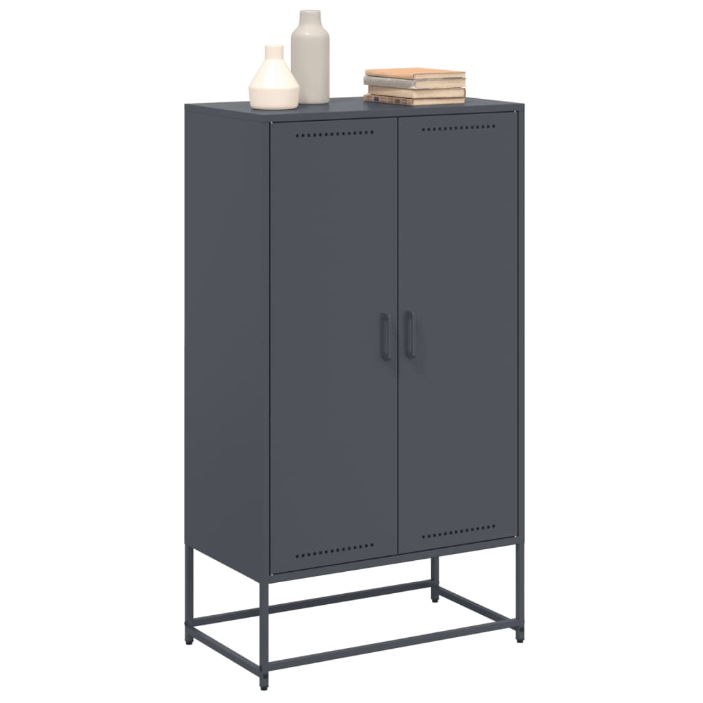 Hoge Kast 68,5X38,5X123,5 Cm Staal Kleurig