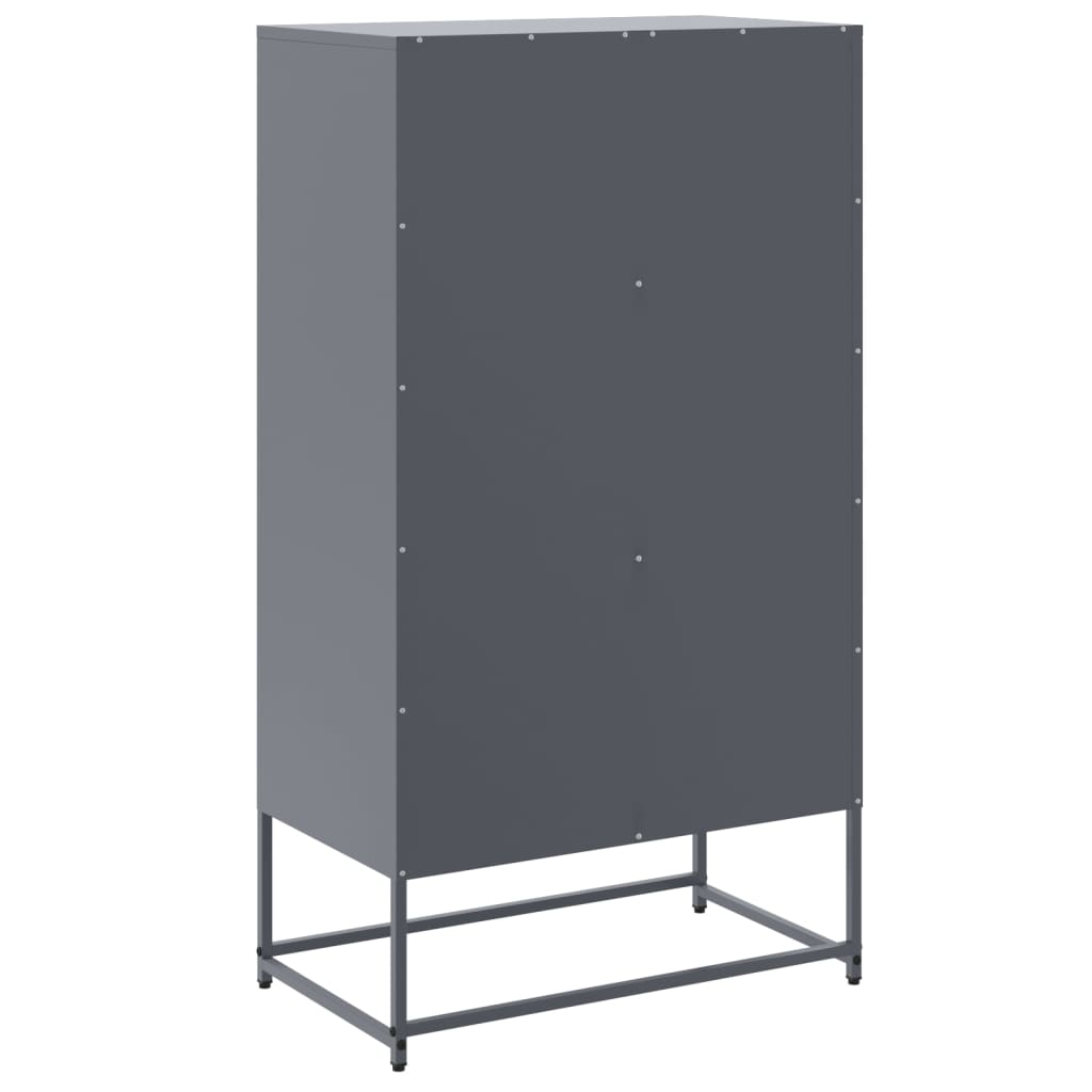 Hoge Kast 68,5X38,5X123,5 Cm Staal Kleurig