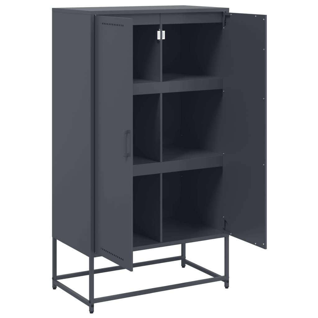Hoge Kast 68,5X38,5X123,5 Cm Staal Kleurig