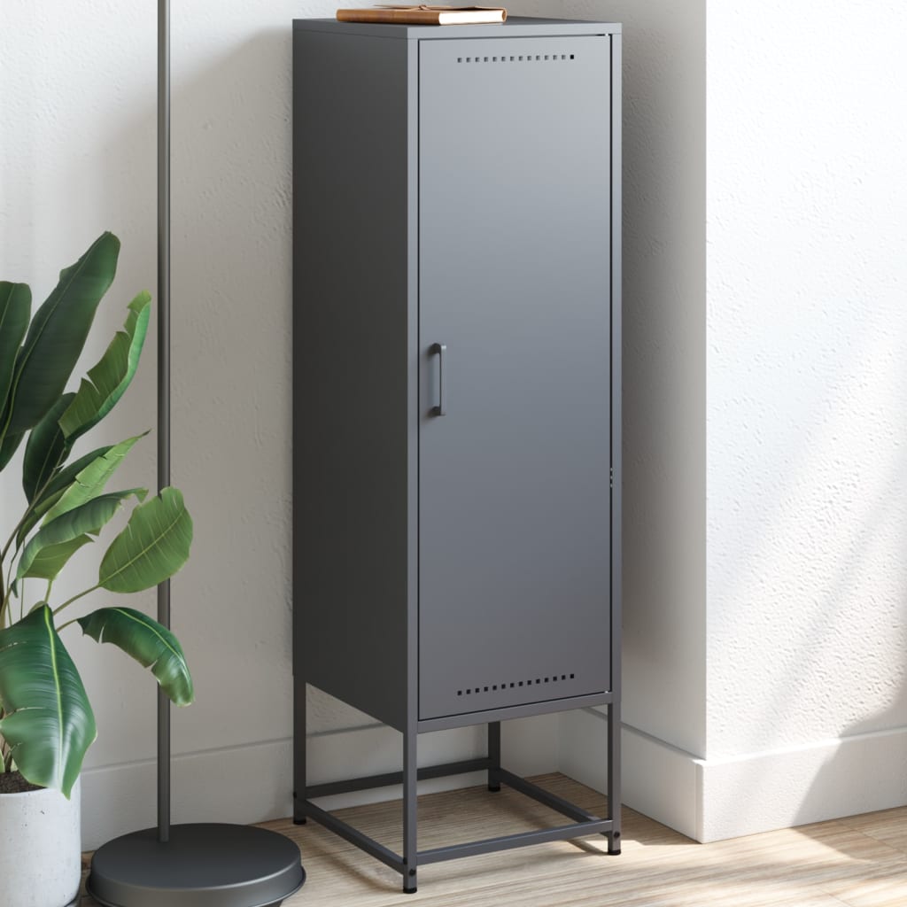 Hoge Kast 36X39X123 Cm Staal Olijf