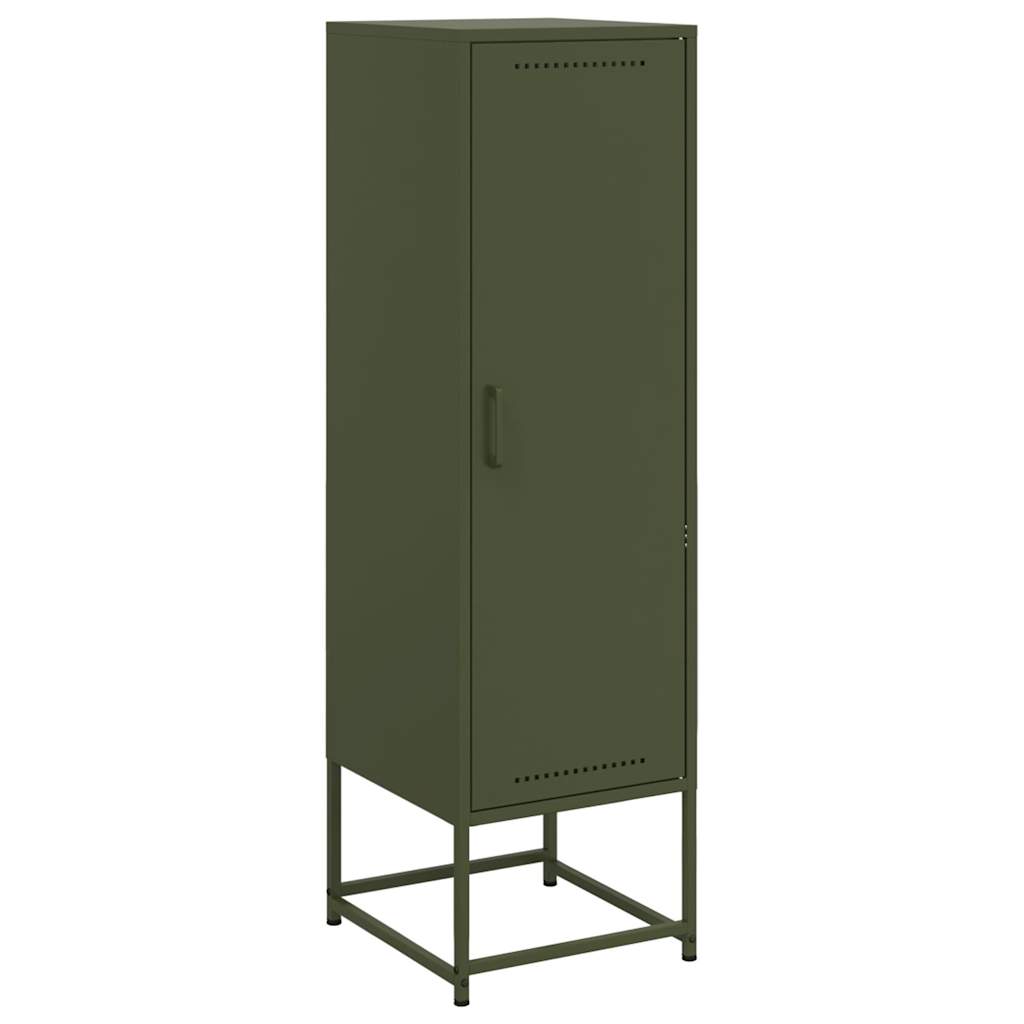 Hoge Kast 36X39X123 Cm Staal Olijf