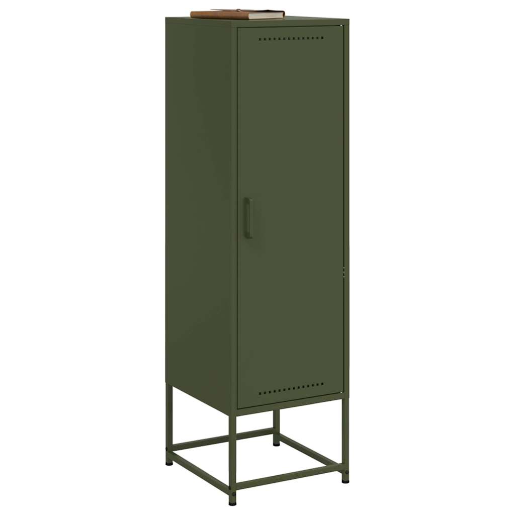 Hoge Kast 36X39X123 Cm Staal Olijf