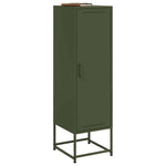 Hoge Kast 36X39X123 Cm Staal Olijf