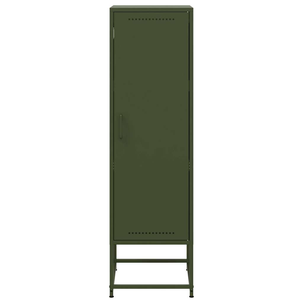 Hoge Kast 36X39X123 Cm Staal Olijf