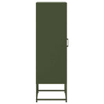 Hoge Kast 36X39X123 Cm Staal Olijf