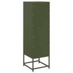 Hoge Kast 36X39X123 Cm Staal Olijf