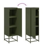 Hoge Kast 36X39X123 Cm Staal Olijf