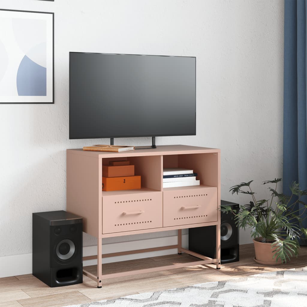 Tv-Meubel 68X39X60,5 Cm Staal