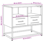 Tv-Meubel 68X39X60,5 Cm Staal