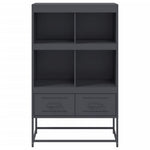 Hoge Kast 68X39X111,5 Cm Staal Kleurig