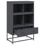 Hoge Kast 68X39X111,5 Cm Staal Kleurig