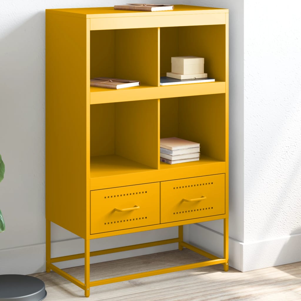 Hoge Kast 68X39X111,5 Cm Staal Kleurig