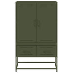 Hoge Kast 68X39X111,5 Cm Staal Olijf