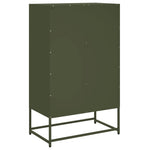 Hoge Kast 68X39X111,5 Cm Staal Olijf