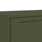 Hoge Kast 68X39X111,5 Cm Staal Olijf