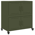 Dressoir 68X39X72 Cm Staal Olijf