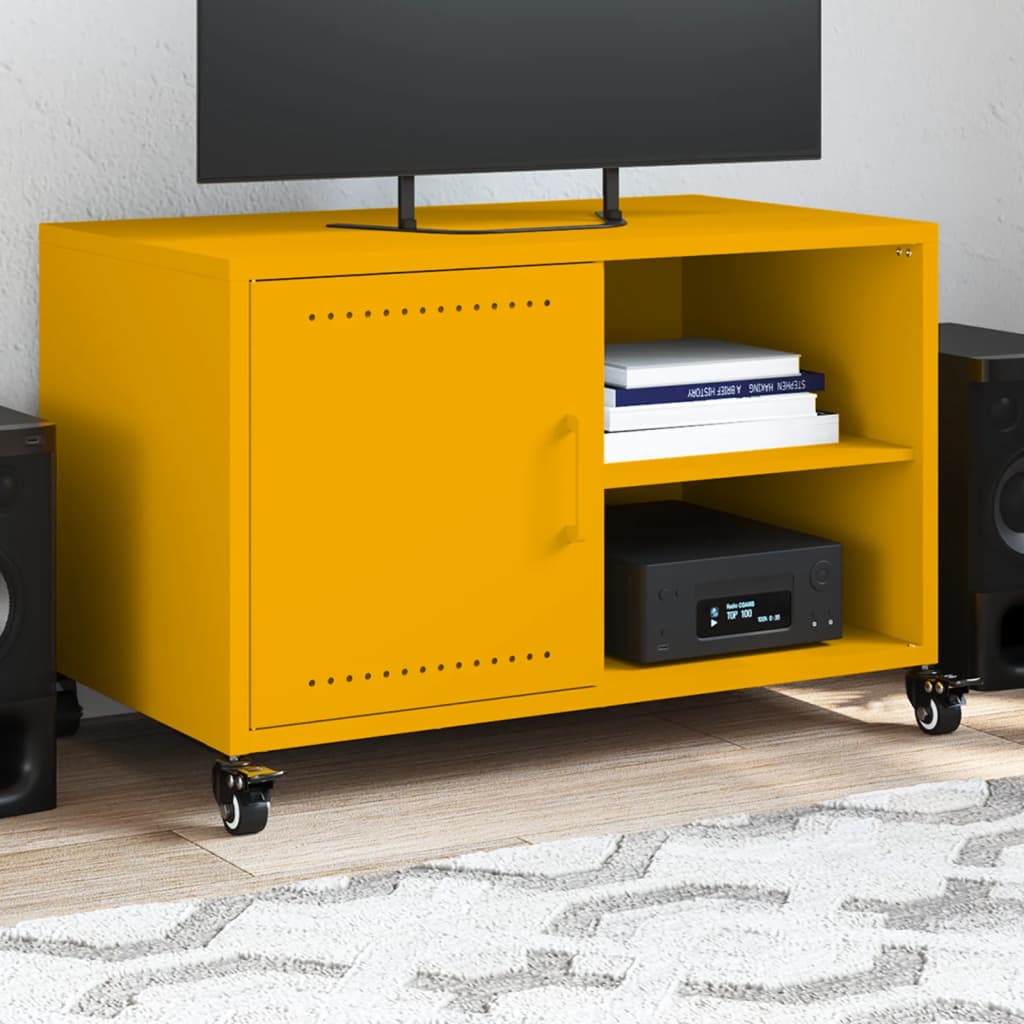 Tv-Meubel 68X39X43,5 Cm Staal