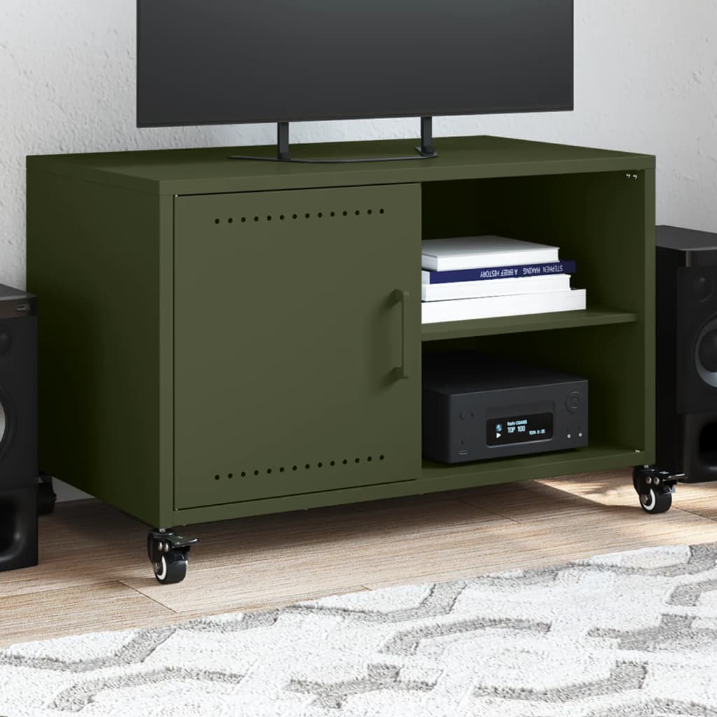 Tv-Meubel 68X39X43,5 Cm Staal