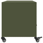 Tv-Meubel 68X39X43,5 Cm Staal Olijf