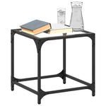 Salontafel Met Glazen Blad Staal