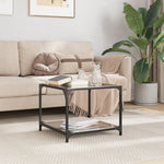 Salontafels Met Glazen Blad Staal