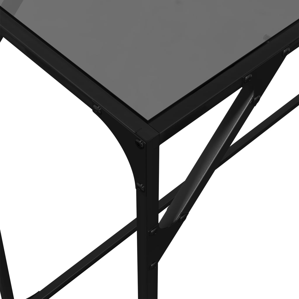 Wandtafel Met Glazen Blad Staal