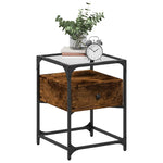 Nachtkastjes 40X40X55 Cm Bewerkt Hout Kleurig