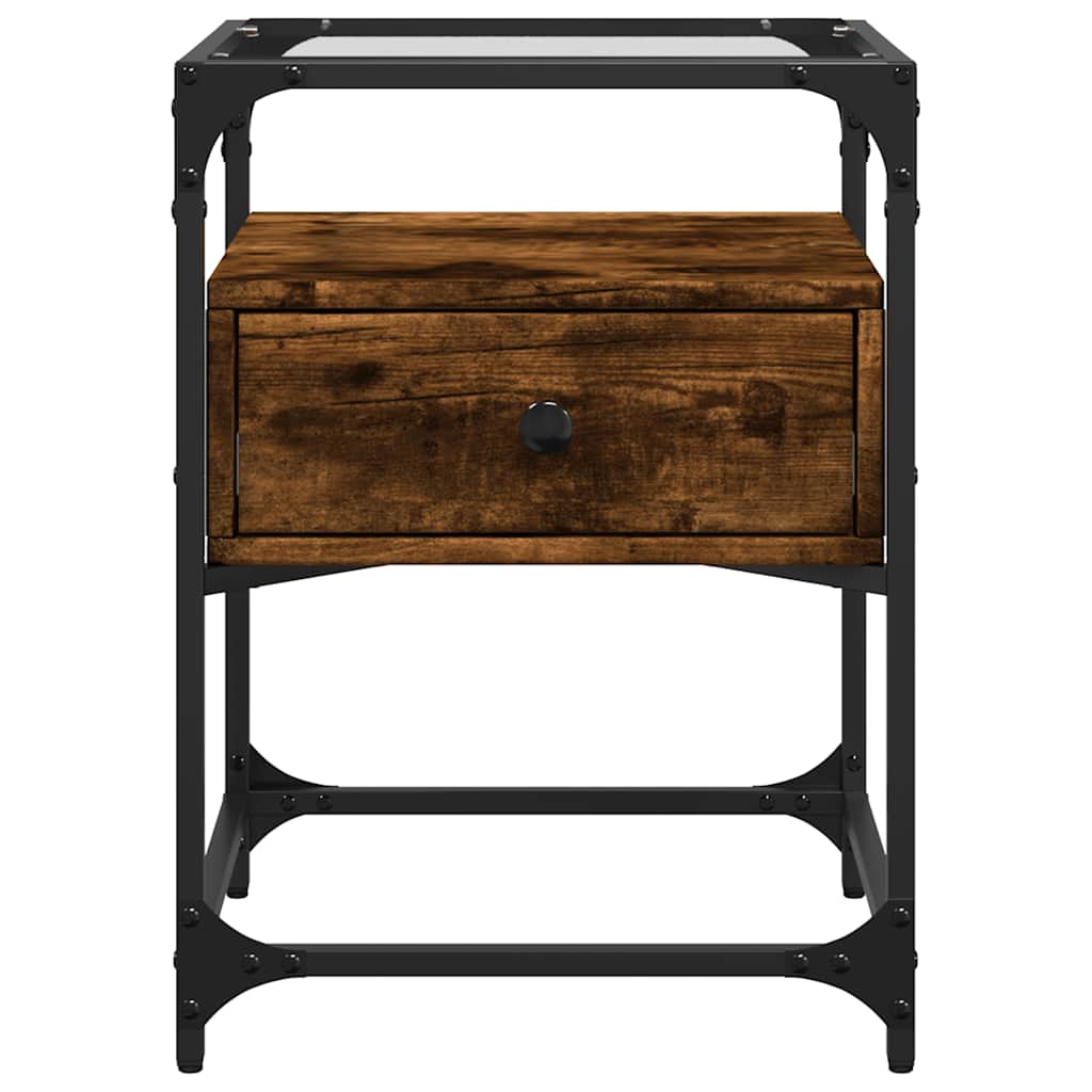 Nachtkastjes 40X40X55 Cm Bewerkt Hout Kleurig