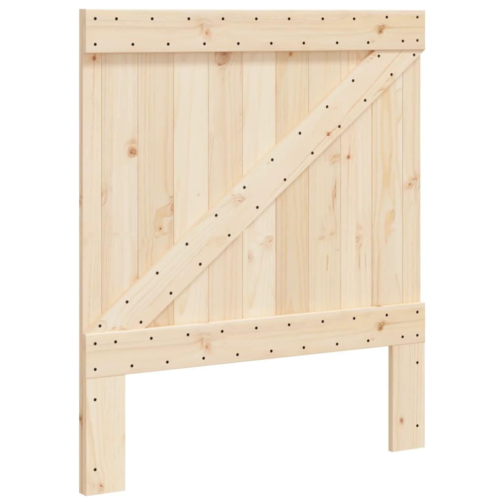 Bedframe Met Hoofdbord Massief Grenenhout 90X200 Cm