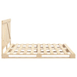 Bedframe Met Hoofdbord Massief Grenenhout 180X200 Cm Wit