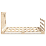 Bedframe Met Hoofdbord Massief Grenenhout Wit 140X200 Cm