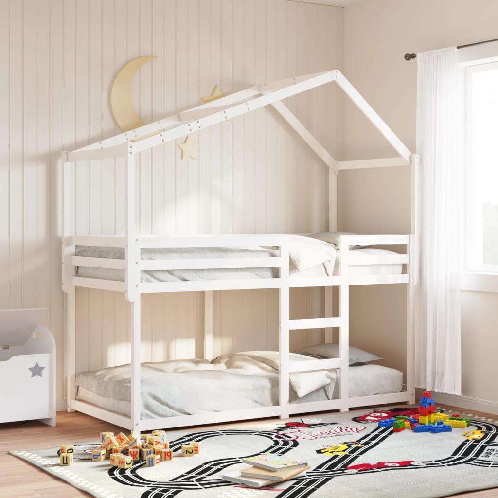 Kinderbedhuisje 213X85,5X144,5 Cm Massief Grenenhout