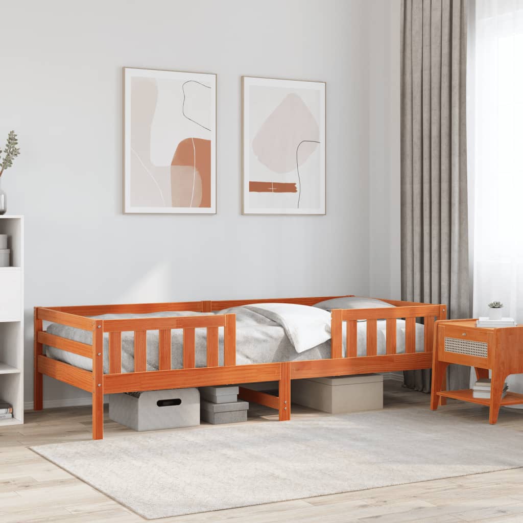 Bedframe Zonder Matras Massief Grenenhout