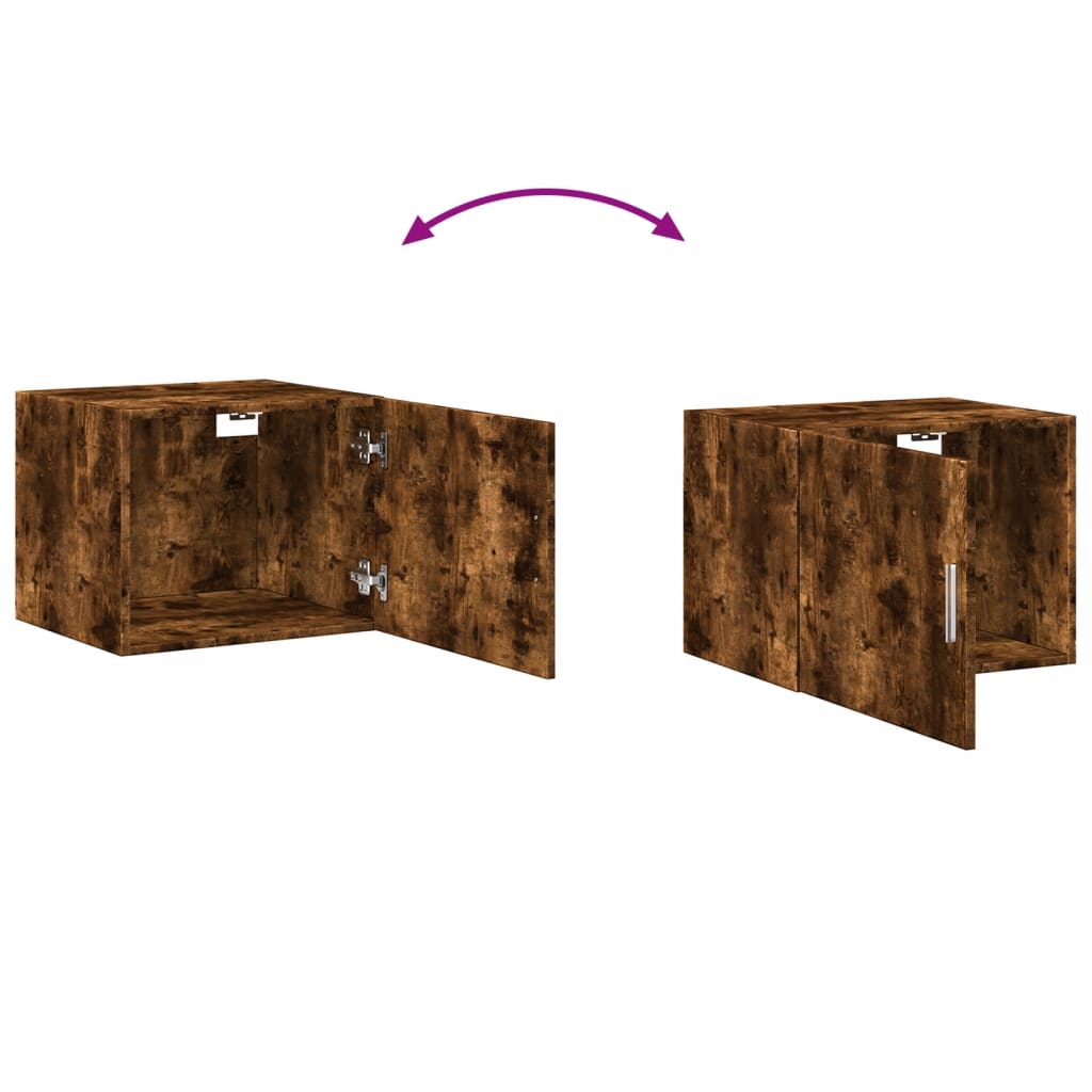 Wandkast 50X42,5X40 Cm Bewerkt Hout Kleurig