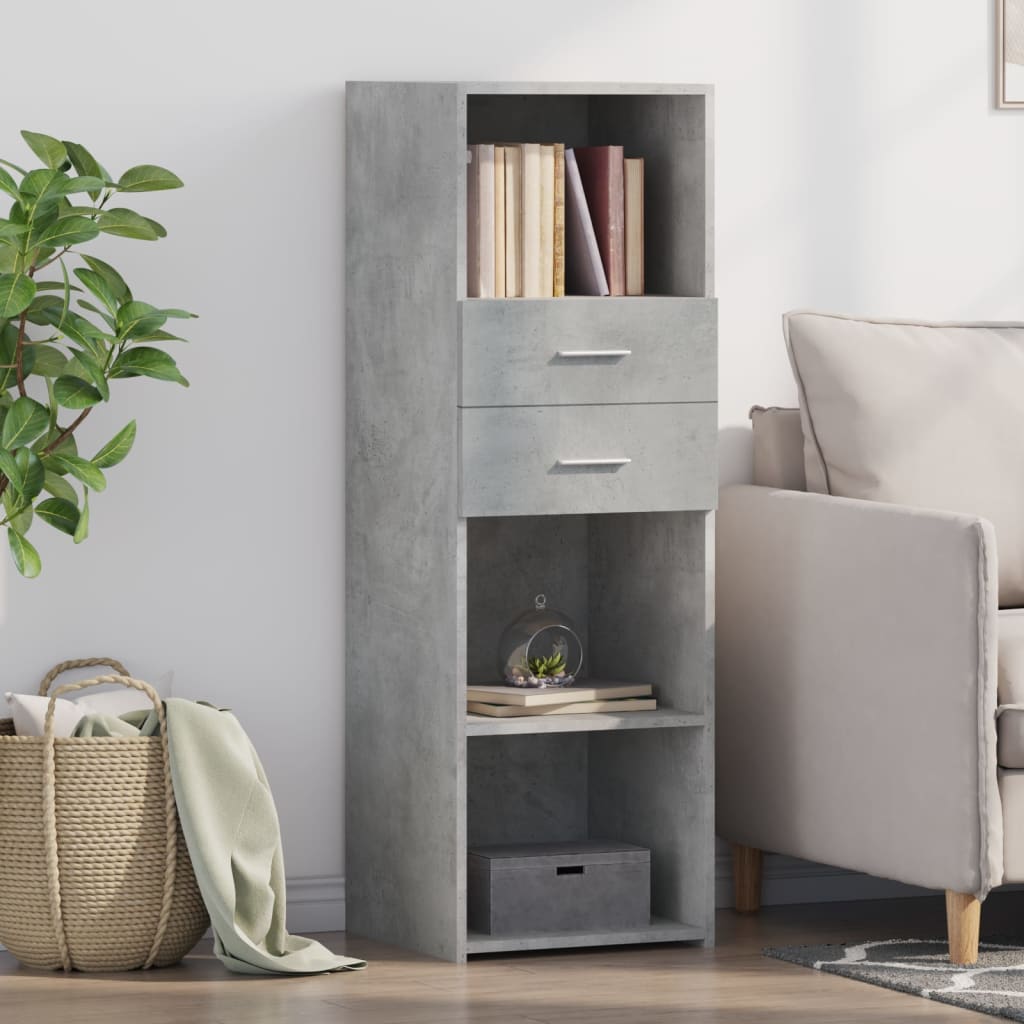 Hoge Kast 40X42,5X124 Cm Bewerkt Hout Eikenkleurig