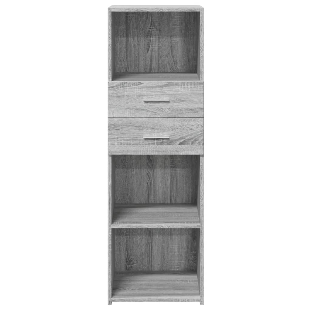 Hoge Kast 40X42,5X124 Cm Bewerkt Hout Eikenkleurig